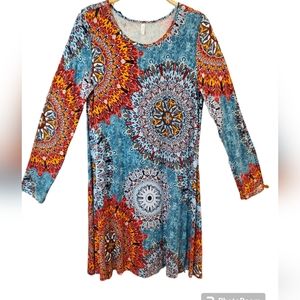 Popyoung, beautiful patterned knit dress